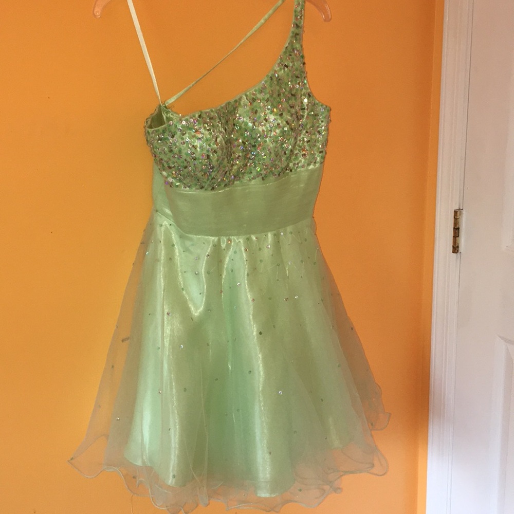 Formal mint green dress